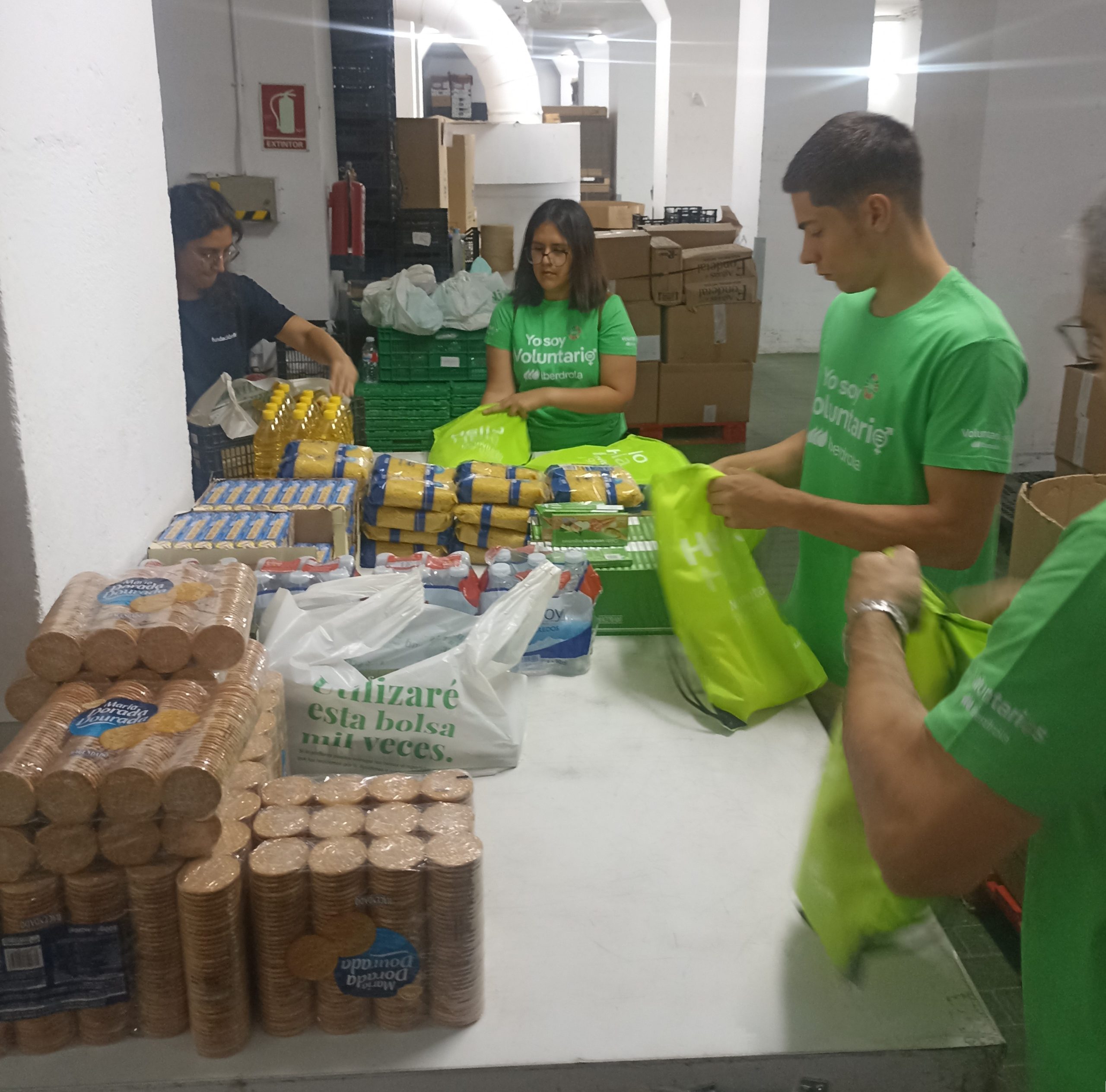 Acción solidaria de Iberdrola y de sus voluntarios
