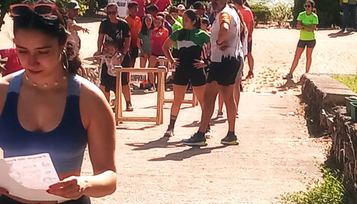 Donación en una carrera de orientación en Cáceres